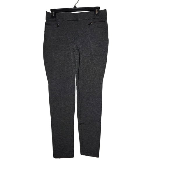 Ann Taylor Womens Gray Pants Size Medium Petite Neutral Minimalist Career Office - Picture 1 of 10